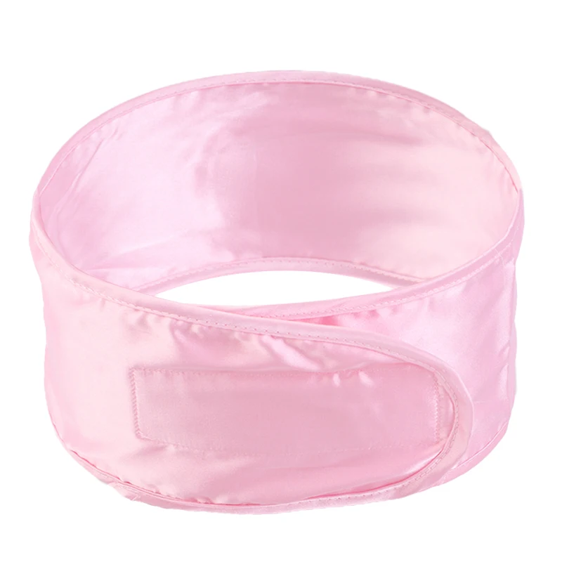 bandeau de bain en satin soyeux pour femmes, ajustable, spa, maquillage, lavage du visage, serviette douce, accessoires pour cheveux bandeau de bain en satin soyeux pour femmes, ajustable, spa, maquillage, lavage du visage, serviette douce, accessoires pour cheveux