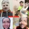 masque de cosplay imprimé en 3d pour homme et femme, complet en maille, coiffe de jeu, hip hop, à la mode