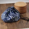 Boîte à Lunch de Style Japonais Fourre-Tout en Poudres, Sac de Rangement Portable pour Enfants, Voyage