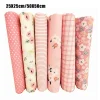 lot de 6 pièces de tissu à coudre en coton fleuri, 25/50cm, bricolage, grill pré découpé, fait à la main, patchwork