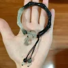 style chinois imitation jade bambou perle bracelet pendentif charme bijoux femmes antique ethnique bracelet lotus perlé bracelet cadeau