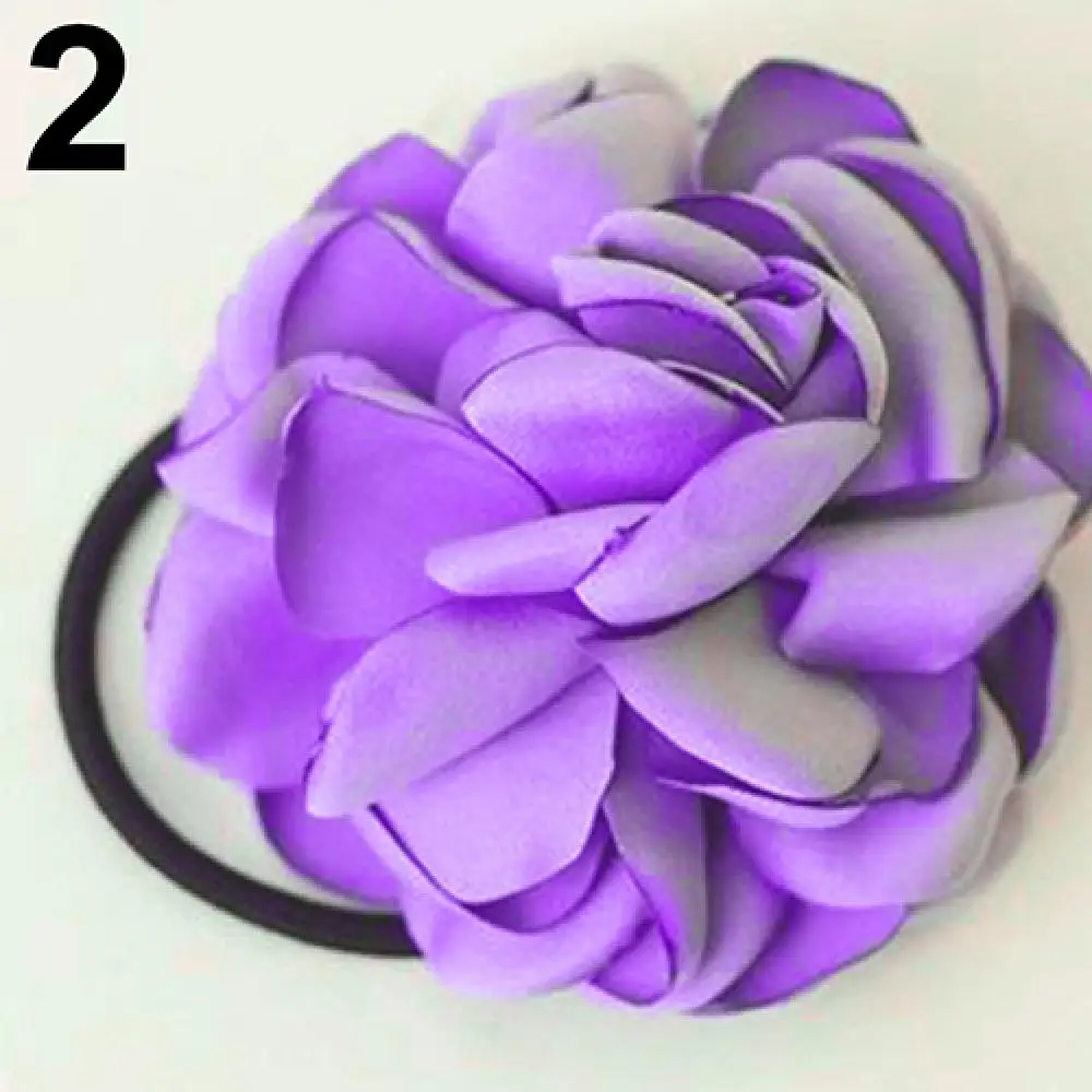 femmes bandeau de cheveux corde couleur unie attaches de cheveux camélia fleur élastique pour queue de cheval scrunchie bandeau dame chapeaux accessoire de cheveux femmes bandeau de cheveux corde couleur unie attaches de cheveux camélia fleur élastique pour queue de cheval scrunchie bandeau dame chapeaux accessoire de cheveux