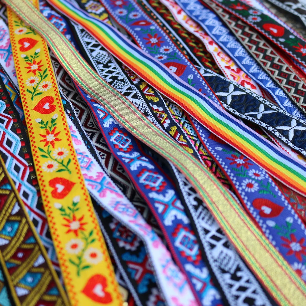 ruban de dentelle de broderie ethnique vintage, garniture boho, accessoires de sac bricolage everthe, brodé, cent styles, 5 yards, 16 ~ 25mm, 5/8, 1 po ruban de dentelle de broderie ethnique vintage, garniture boho, accessoires de sac bricolage everthe, brodé, cent styles, 5 yards, 16 ~ 25mm, 5/8, 1 po