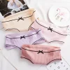 sous vêtements en coton femmes slips fil confortable respirant princesse arc sexy taille moyenne couleur unie femmes slips syta002
