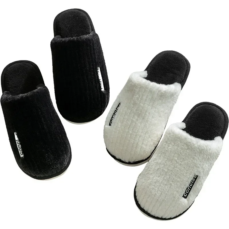 chaussures de confinement d'intérieur antidérapantes et chaudes à semelles épaisses, pantoufles en coton 2025 pour femmes en hiver pour usage domestique, printemps et automne chaussures de confinement d'intérieur antidérapantes et chaudes à semelles épaisses, pantoufles en coton 2025 pour femmes en hiver pour usage domestique, printemps et automne