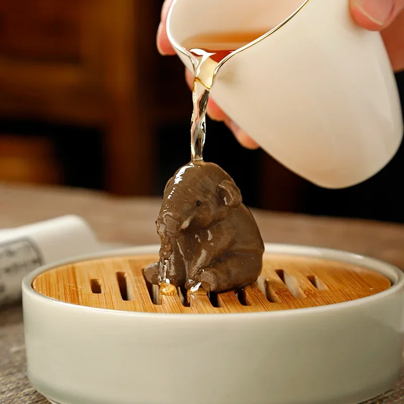 ChineseTea – cérémonie du thé pour animaux de compagnie, argile Kung Fu, petites figurines à couleur changeante, accessoires pour animaux de compagnie, service à thé chinois, thé Kung Fu ChineseTea – cérémonie du thé pour animaux de compagnie, argile Kung Fu, petites figurines à couleur changeante, accessoires pour animaux de compagnie, service à thé chinois, thé Kung Fu