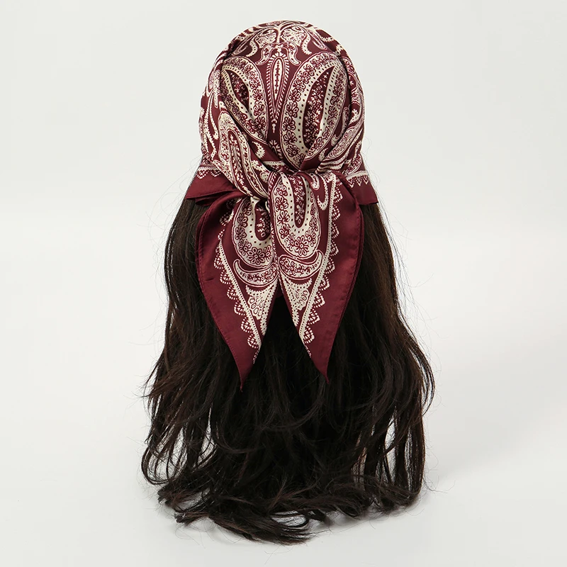 foulards carrés en soie pour femmes, châles hijab, abaya, voile islamique, turban, foulard, bandana, paréo de plage, 70x70cm, 2025 foulards carrés en soie pour femmes, châles hijab, abaya, voile islamique, turban, foulard, bandana, paréo de plage, 70x70cm, 2025
