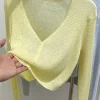 cardigan coréen pour femmes, mince, décontracté, solide, résistant au soleil, tout assressentiavec tout, col en v, style doux, bonbons document de base 03/3
