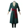 costume de cosplay roronoa pour hommes et femmes, tenues d'halloween, kimono, cape, ceinture, costume complet pour comic con
