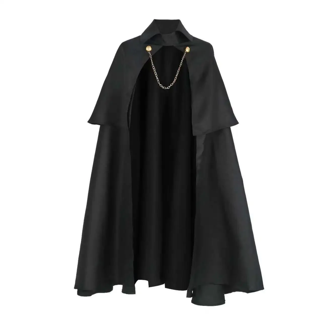 inui sajuna cosplay gothique médiéval fête punk robe cape avec chaîne costume militaire chevalier noir viking pirate pour halloween inui sajuna cosplay gothique médiéval fête punk robe cape avec chaîne costume militaire chevalier noir viking pirate pour halloween
