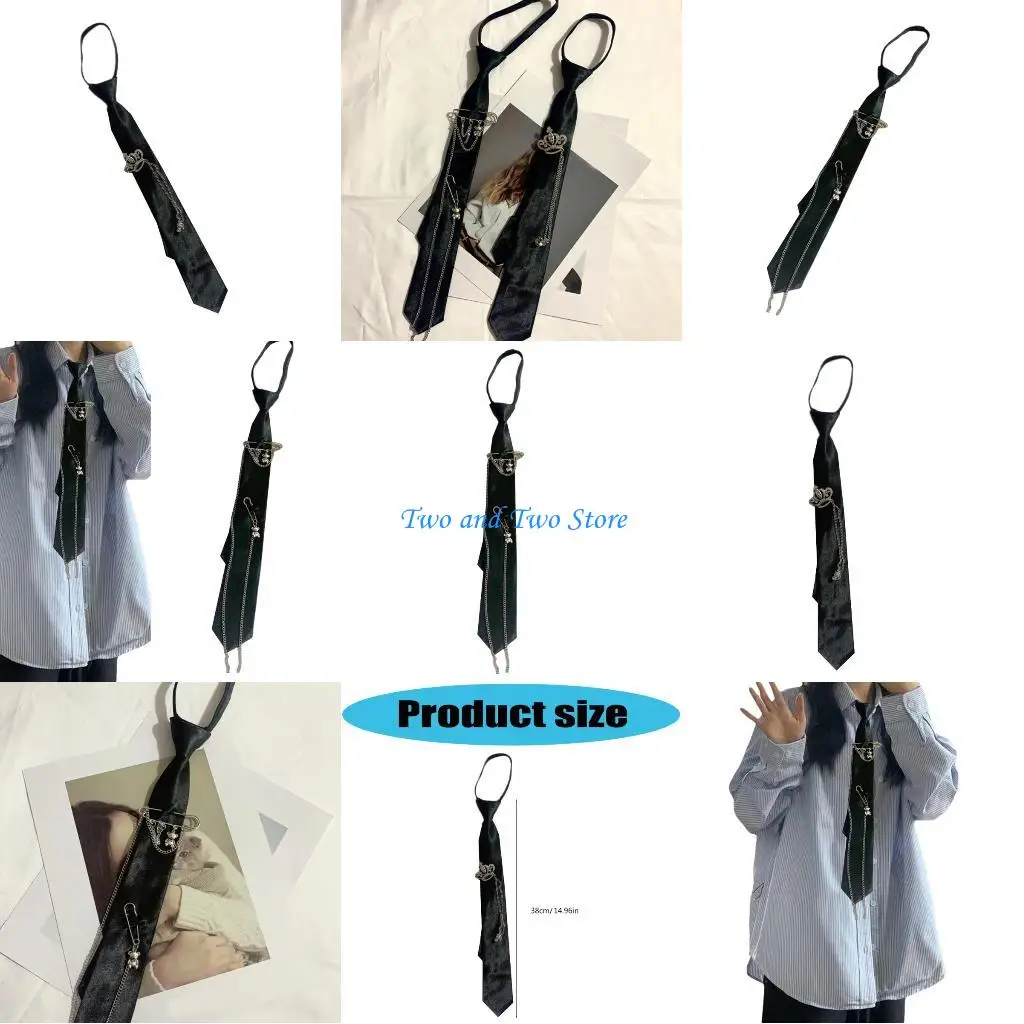 Hx6f Uniform Black liens pour Senior High School Uniforme Pré-attaché à chaîne métallique Hx6f Uniform Black liens pour Senior High School Uniforme Pré-attaché à chaîne métallique
