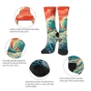 ukiyoe wave art chaussettes unisexe confortable chaud antidérapant rétro mode chaussettes décontractées nouveauté design créatif heureux chaussettes cadeau amusant