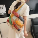 Sacs fourre-tout pour femmes dessin animé japonais poisson Harajuku polyvalent à la mode polyvalent nouveau sac à main de haute qualité marque de luxe sac à bandoulière