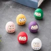 poupée daruma en céramique japonaise, artisanat porte bonheur, ornement de fortune, paysage, décoration de maison, accessoires miniatures, cadeaux