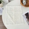 foulard en soie pour femme, version coréenne, fin, frais et beau, dentelle brodée carrée, fil de couleur unie, élégant, rétro, couleur littéraire