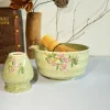 ensemble matcha avec bol matcha en céramique, kit matcha japonais, fouet à thé en bambou, support matcha, boîte cadeau pour cérémonie du thé japonais, 5 pièces