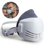 Masque anti-poussière + 20 filtres en coton respirateur demi-visage masque anti-poussière anti-poussière de construction industrielle brume de sécurité masque à gaz
