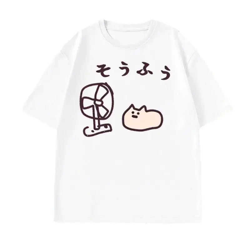 cool style japonais fan chat t shirt femmes drôle à manches courtes t shirt graphique t shirts été streetwear imprimé t shirts cool style japonais fan chat t shirt femmes drôle à manches courtes t shirt graphique t shirts été streetwear imprimé t shirts