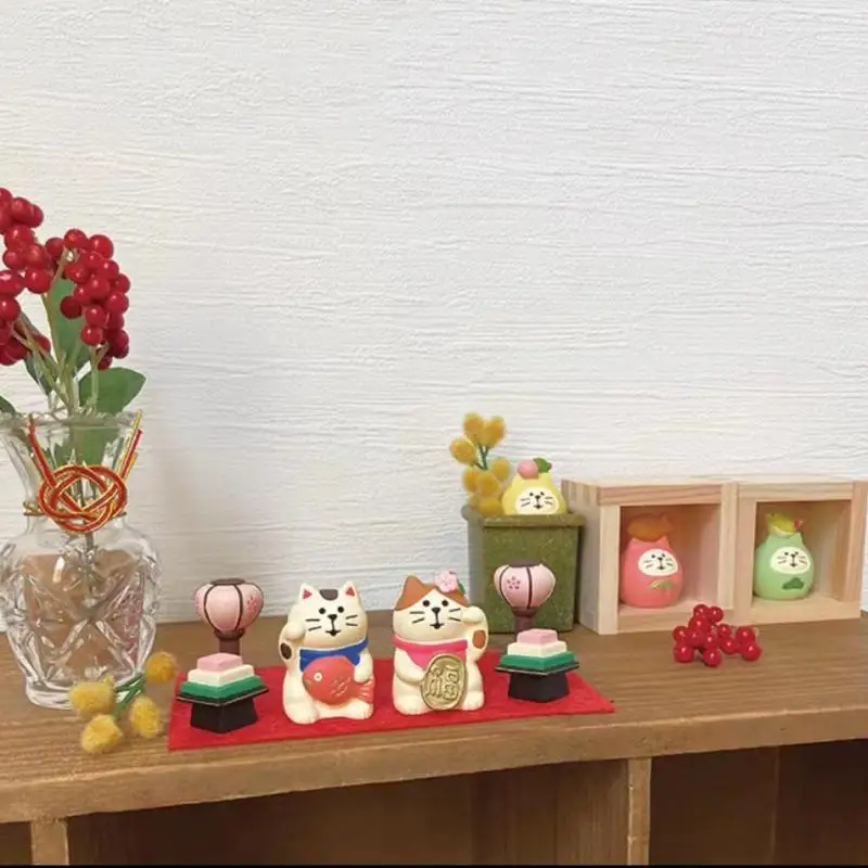 statue de chat japonais zakka, figurines miniatures en résine, jouets artisanaux, ornement de voiture, décoration de maison, accessoires de photographie statue de chat japonais zakka, figurines miniatures en résine, jouets artisanaux, ornement de voiture, décoration de maison, accessoires de photographie