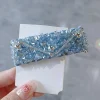 pince à cheveux coréenne en biscuits brillant pour femmes, épingles à cheveux bb, frange latérale, arrière de la tête, accessoires de mode pour cheveux