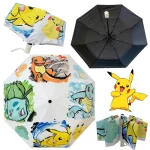 Pikachu SLaura-Parapluie Pliant existent, Parasol Portable, Protection Solaire, Dessin Animé, Soleil, Pluie Ensoleillée, Utilisation des Touristes, Voyage
