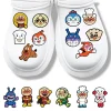 breloques pour chaussures en pvc, dessin animé japonais, sabot, sandales, chaussures de jardin, accessoires de décoration, cadeau pour garçons et filles, 16/50/100 pièces