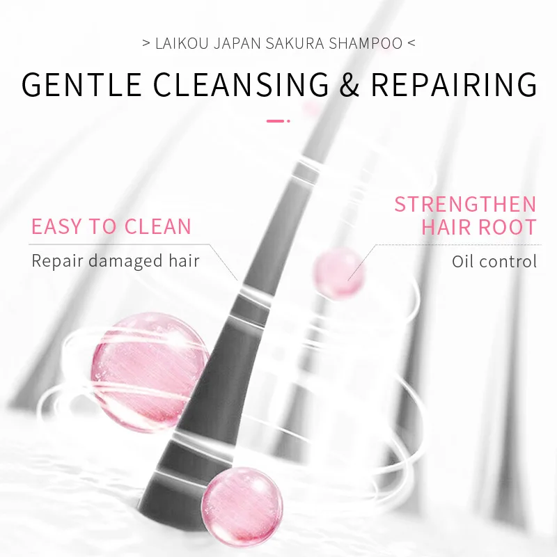 laikou japon sakura shampooing ou après shampooing réparation cheveux endommagés hydratant nourrissant contrôle de l'huile soin de nettoyage des cheveux laikou japon sakura shampooing ou après shampooing réparation cheveux endommagés hydratant nourrissant contrôle de l'huile soin de nettoyage des cheveux