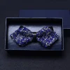 cravates à nœud en strass pour hommes, exquises, à paillettes pré attachées, élégantes, pour bal de mariage, accessoires de smoking, cadeaux