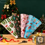 67 Emballage cadeau de Noël unique, papier d’emballage pour 6 7 enfants, papier cadeau de Noël drôle du Père Noël 67