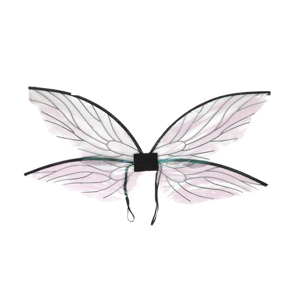 accessoires de cosplay durables pour filles, ailes de papillon en organza, ailes de fée multicolores, jeu de rôle, aile d'ange elfe scintillante, princesse pour femmes et filles accessoires de cosplay durables pour filles, ailes de papillon en organza, ailes de fée multicolores, jeu de rôle, aile d'ange elfe scintillante, princesse pour femmes et filles