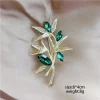 1pc mode branche broche pour femmes hommes simple rétro feuilles broches broches bijoux accessoires à la mode cadeaux de vacances d'été 2025