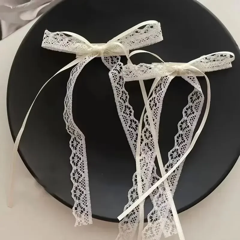 pince à cheveux en dentelle coréenne pour femmes et filles, épingles à cheveux à long ruban, barrettes, bandeau de sauna, accessoires pour cheveux, bijoux de mariage, tendance, 2 6 pièces pince à cheveux en dentelle coréenne pour femmes et filles, épingles à cheveux à long ruban, barrettes, bandeau de sauna, accessoires pour cheveux, bijoux de mariage, tendance, 2 6 pièces