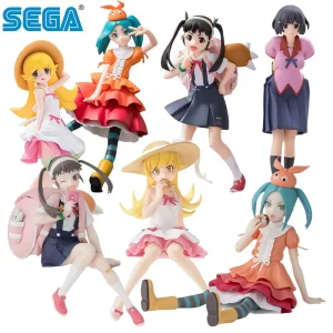 SEGA – personnage de dessin animé Monogatari authentique, Oshino Shinobu Hachikuji Mayoi, Collection de cadeaux de noël pour enfants, modèle de jouets d&rsquo;action