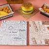 papier d'emballage alimentaire, 100 pièces, papier prévient huile verde, jxsandwich, hamburger, frites, outil de cuisson