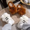 nouvelles pattes de tigre pantoufles drôle unisexe confortable maison chaussures femmes mignon animal griffe pantoufles femme intérieur moelleux diapositives fourrure mules chaussures