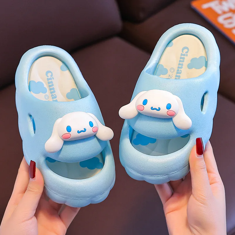 tongs coordonnantes d'intérieur et d'extérieur pour filles, pantoufles de maison de dessin animé mignon, cinnamoroll kuromi my melody, été tongs coordonnantes d'intérieur et d'extérieur pour filles, pantoufles de maison de dessin animé mignon, cinnamoroll kuromi my melody, été