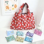 Sanrio Kuromi impression sac à provisions pliable sac à main mignon sac à provisions écologique fourre-tout pochette pliante sac à main sac de supermarché Sanrio Kuromi impression sac à provisions pliable sac à main mignon sac à provisions écologique fourre-tout pochette pliante sac à main sac de supermarché