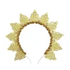 vintage fleur déesse halo bandeau soleil strass femmes bandeau exagéré aureole festival traditionnel cerceau de cheveux cosplay