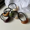 bandes de cheveux élastiques à la mode coréenne, accessoires pour cheveux, couvre chef, support queue de cheval, chouchou pour femmes et filles, nouvelle collection 2025