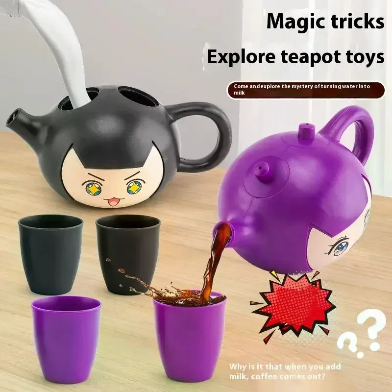 1 ensemble de théière Assassins-théière chinoise nouveauté pour double versage de liquide, accessoires magiques, conception Unique pour les amateurs de thé et les enfants 1 ensemble de théière Assassins-théière chinoise nouveauté pour double versage de liquide, accessoires magiques, conception Unique pour les amateurs de thé et les enfants