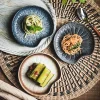 assiette en céramique vintage élégante de 5 pouces, petit plat d'inspiration japonaise, idéal pour la maison ou le restaurant, comme assiette latérale