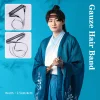 style chinois gaze bandeau antique hanfu cosplay costume coiffure front bandes de cheveux chinois traditionnel cheveux accessoires
