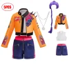 k pop halloween hunter costume rumi cosplay costume fille groupe étoile scène performance tenues à la mode paillettes filles ensemble
