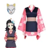 Costume de Cosplay Anime Demon Slayer pour enfant, ensemble complet, Kimono, masque d’halloween, uniforme de fête pour enfants, taille Feestpak Costume de Cosplay Anime Demon Slayer pour enfant, ensemble complet, Kimono, masque d’halloween, uniforme de fête pour enfants, taille Feestpak