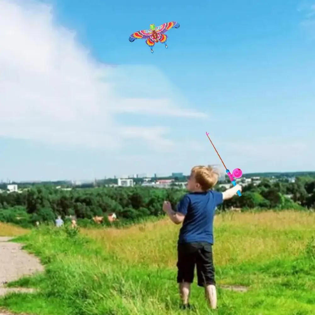 cerf volant pliable pour enfants, jouet d'aigle de dessin animé, mini jouets en plastique, frein à main, canne à pêche, papillons, jouet d'extérieur pour le plaisir cerf volant pliable pour enfants, jouet d'aigle de dessin animé, mini jouets en plastique, frein à main, canne à pêche, papillons, jouet d'extérieur pour le plaisir