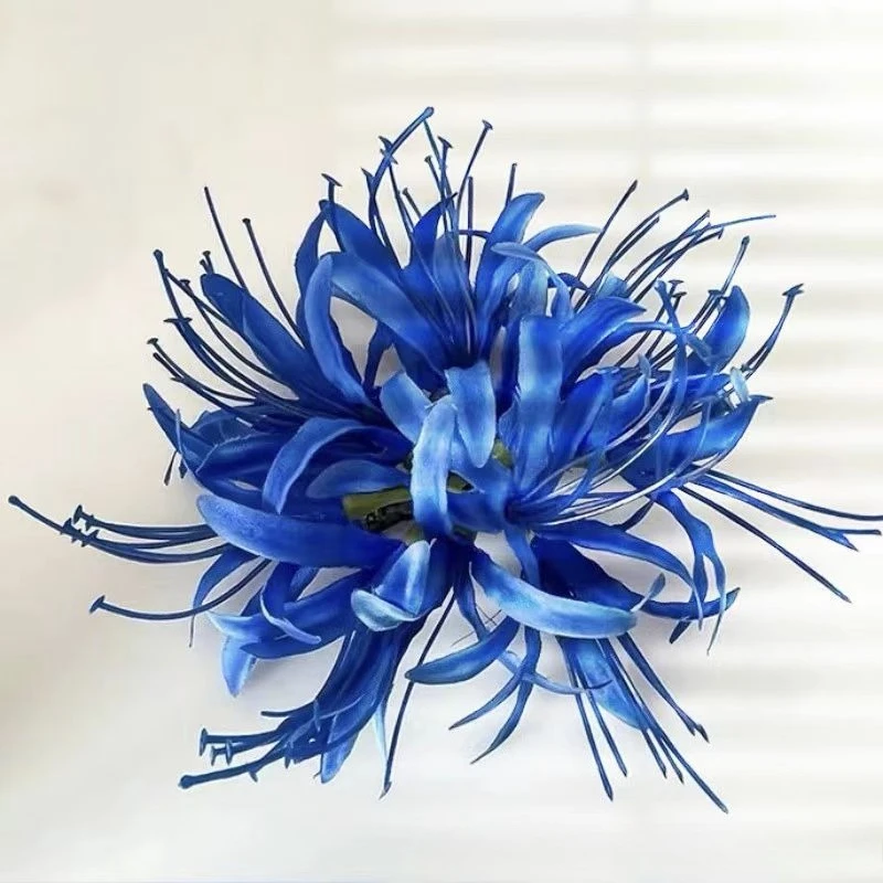 Épingle à cheveux orientale spider lily clip floral chinois pour qipao, accessoires pour cheveux de mariage vintage Épingle à cheveux orientale spider lily clip floral chinois pour qipao, accessoires pour cheveux de mariage vintage