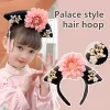 hanfu cheongsam traditionnel chinois, accessoires de bande de sauna, coiffure de la cour royale, vêtements de sauna de photographie, princesse des prairies gege