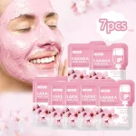 Masque de boue Sakura japonais, nettoyage en profondeur, élimine les points noirs, contrôle de l’huile, masque en argile, paquets hydratants et rafraîchissants, soins pour la peau du visage Masque de boue Sakura japonais, nettoyage en profondeur, élimine les points noirs, contrôle de l’huile, masque en argile, paquets hydratants et rafraîchissants, soins pour la peau du visage
