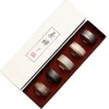 ensemble de tasses principales en poterie grossière, tasse à thé en céramique zen kung fu, tasse à thé rétro japonaise, coffret cadeau 5