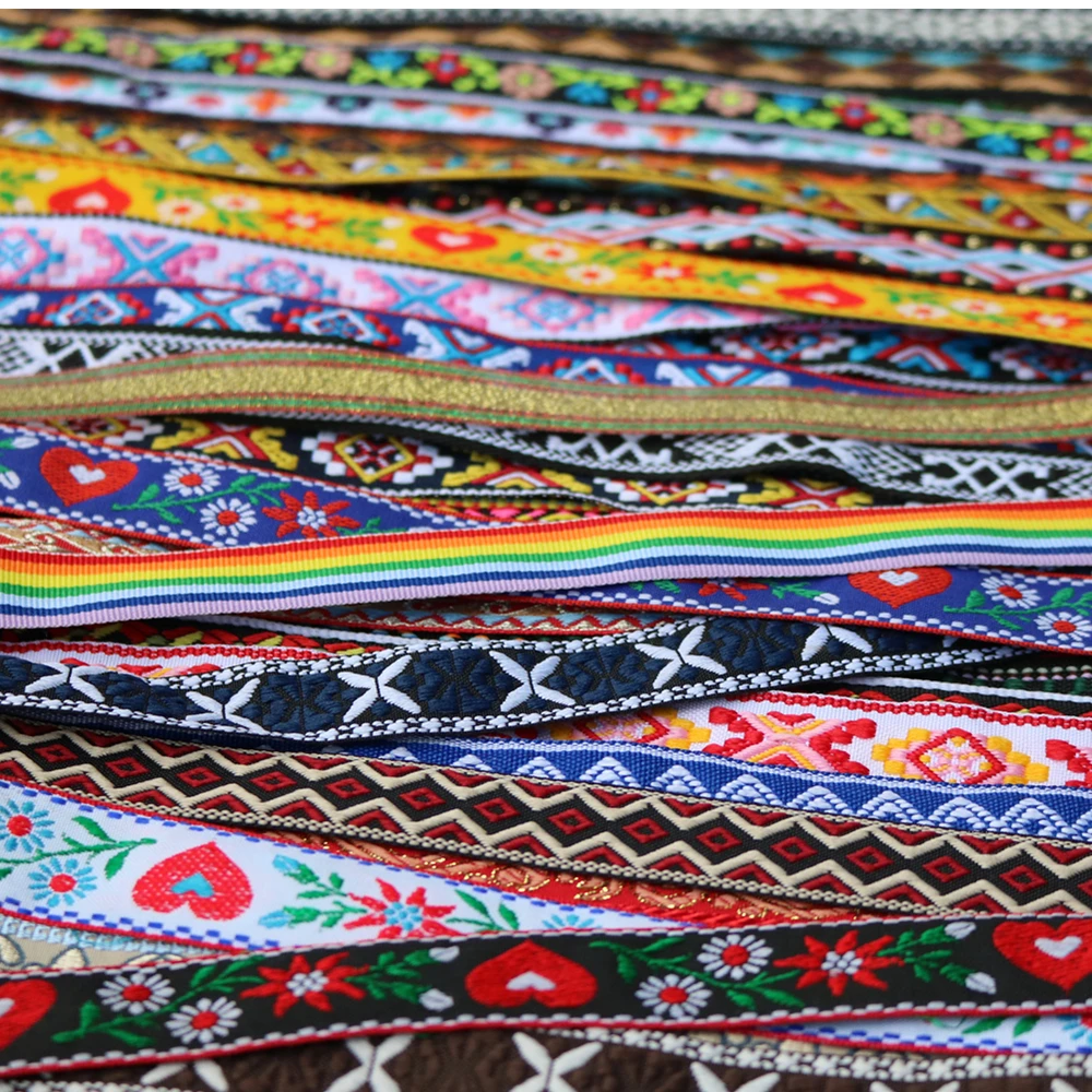 ruban de dentelle de broderie ethnique vintage, garniture boho, accessoires de sac bricolage everthe, brodé, cent styles, 5 yards, 16 ~ 25mm, 5/8, 1 po ruban de dentelle de broderie ethnique vintage, garniture boho, accessoires de sac bricolage everthe, brodé, cent styles, 5 yards, 16 ~ 25mm, 5/8, 1 po